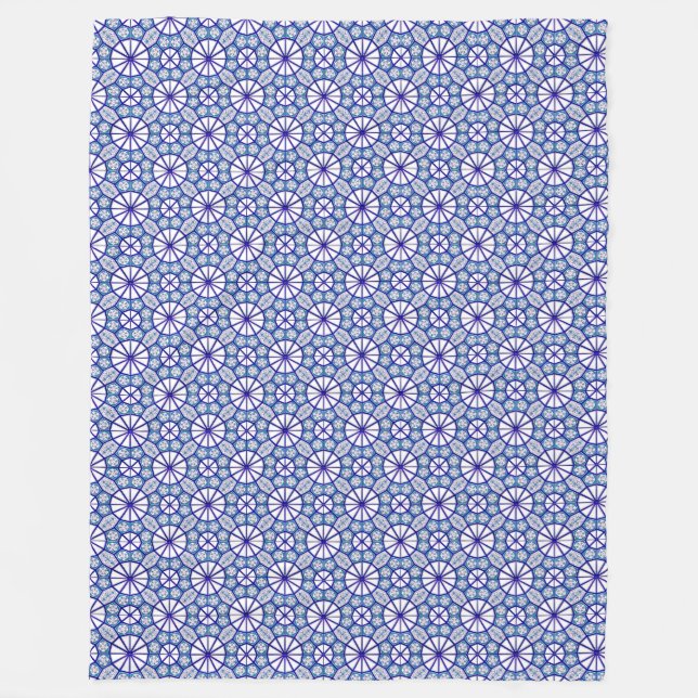 Blue Iznik Tile Blanket (Front)