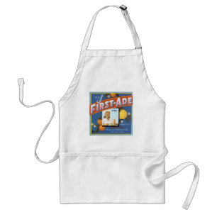 Blue J First-Ade Orange Vintage Label Standard Apron