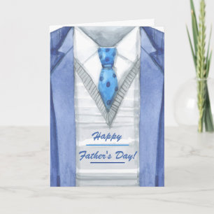 Blue Jacket Father's Day Greeting Card