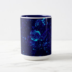 Blue Jacuzzi Bubbles 2 Toned Coffee Mug