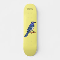 Blue jay bird cartoon illustration 