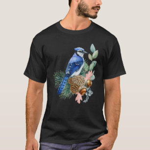 Blue Jay Bird   Cute Birds Animal   Graphic T-Shirt