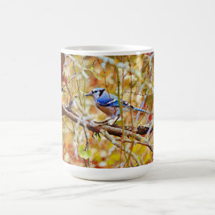 Blue Jay Bird Tree Nature Art Mug Cup
