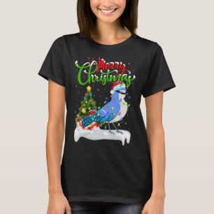 Blue Jay Bird   Xmas Decoration Santa Blue Jay Chr T-Shirt