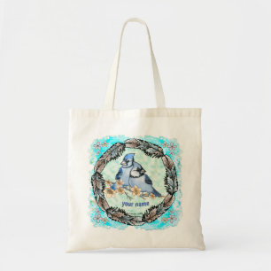 Blue Jay Branch Tote Bag