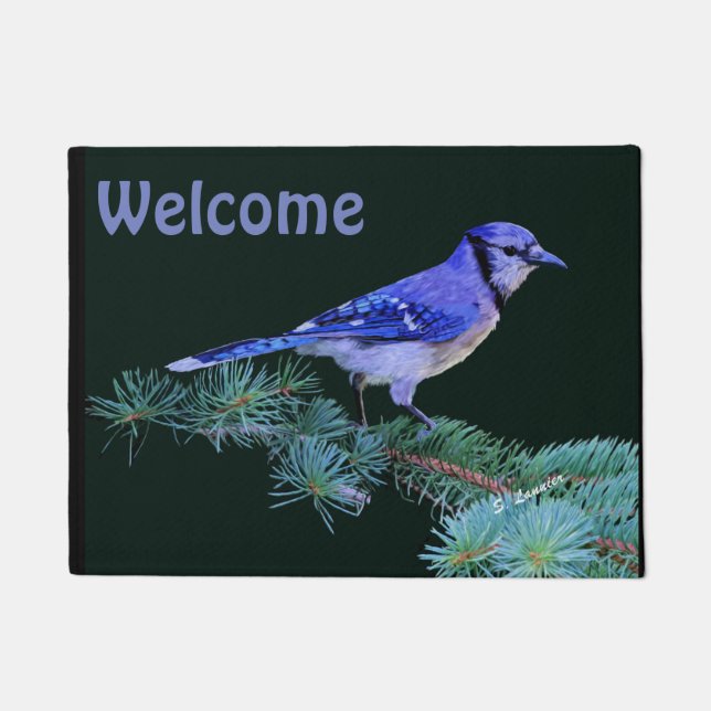 Blue Jay Doormat (Front)