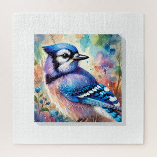 Blue Jay in Tranquil Waters 200624AREF106 - Waterc Jigsaw Puzzle