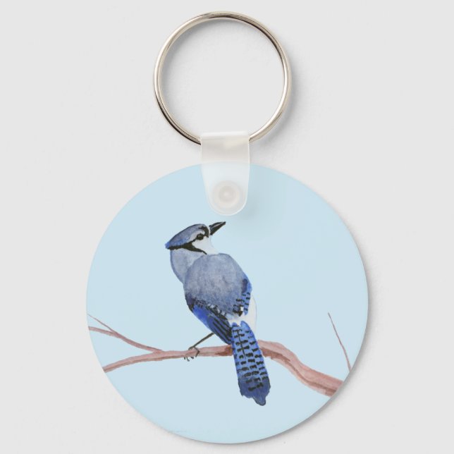 Blue Jay Key Ring (Front)