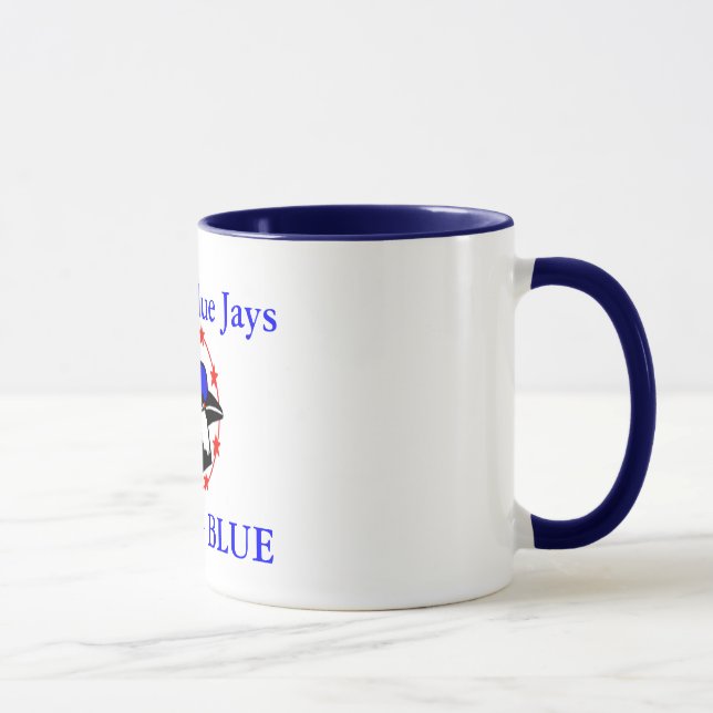 blue jay, Merrill Blue Jays, GO BIG BLUE Mug (Right)
