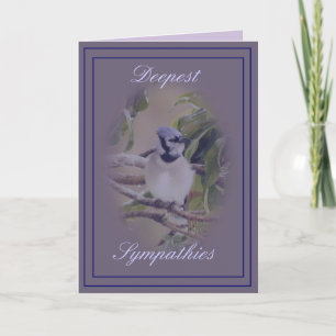 Blue Jay on  lavendar- customise any occasion Card
