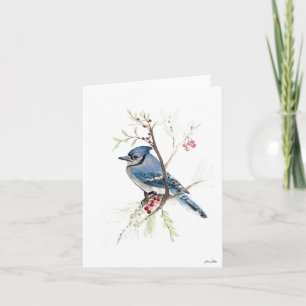 Blue Jay Painting Card