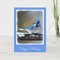 Blue Jay Painting - Original Bird Art