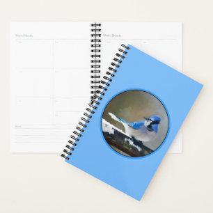Blue Jay Painting - Original Bird Art Planner