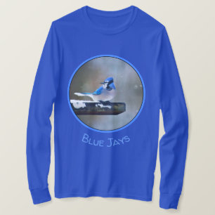 Blue Jay Painting - Original Bird Art T-Shirt