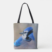 Blue Jay Painting - Original Bird Art