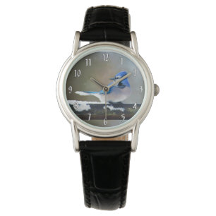 Blue Jay Painting - Original Bird Art Watch