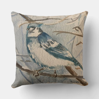 Blue Jay Pillow