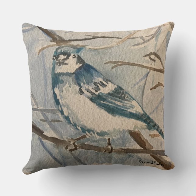 Blue Jay Pillow (Back)
