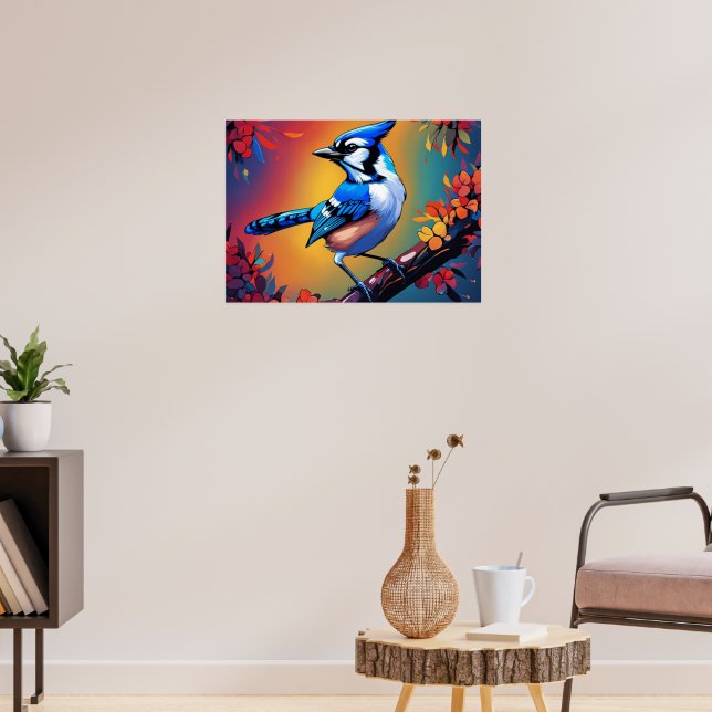 Blue Jay Poster (Living Room 3)