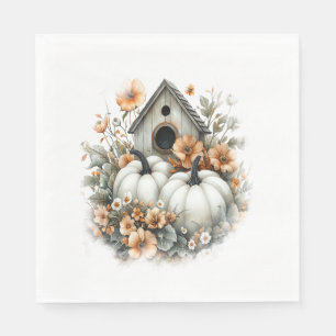 Blue Jay Shirt Country Pumpkin Napkin