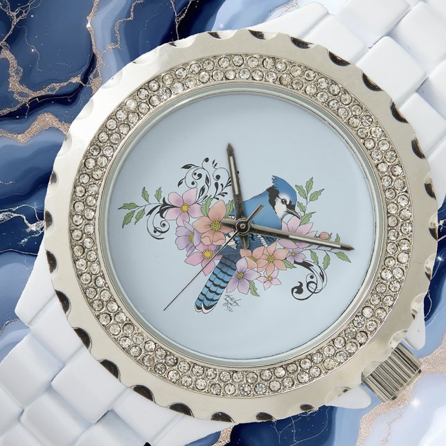 Blue Jay Spring Flowers Watch (Creator Uploaded)