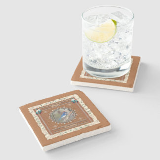 Blue Jay Tenacity Energy Stone Coaster