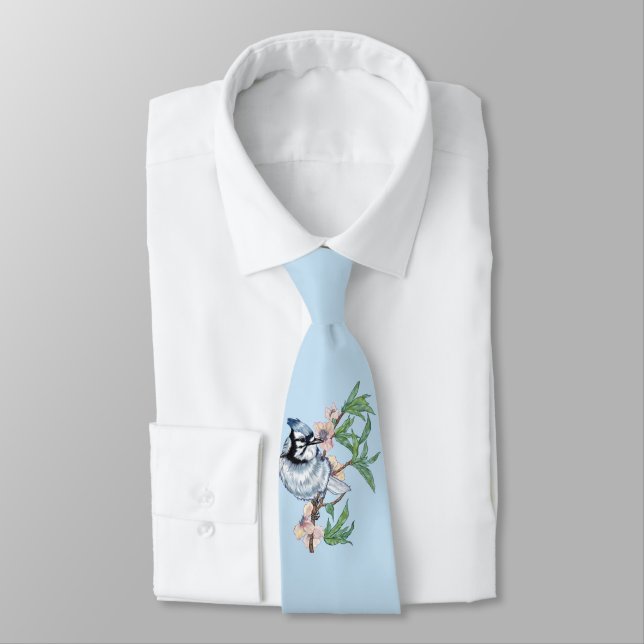 Blue jay tie (Tied)