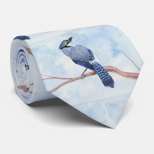 Blue Jay Tie (Rolled)