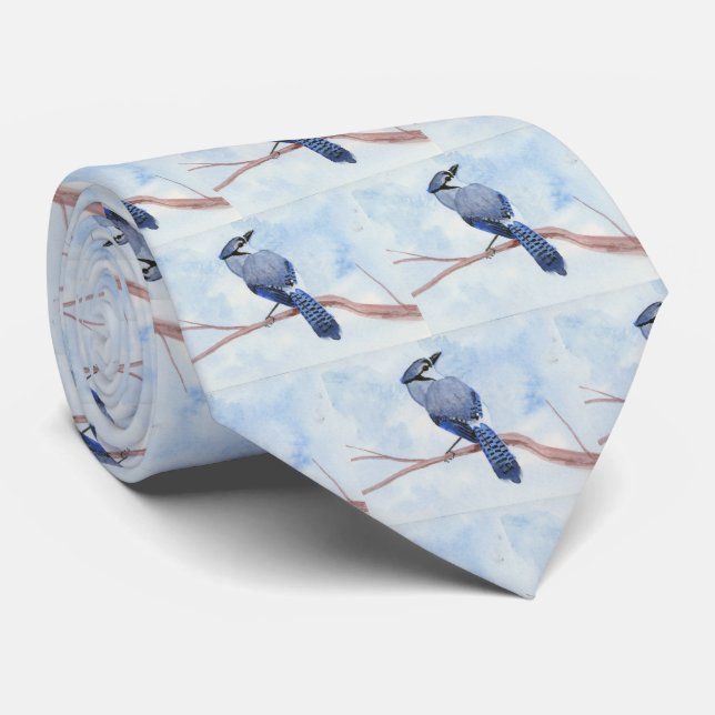 Blue Jay Tie (Rolled)