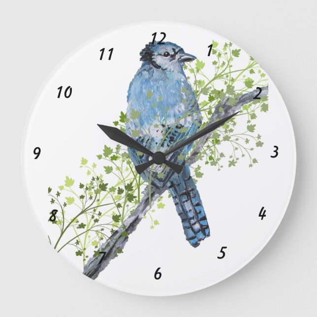 Blue Jay Wall Clock (Front)