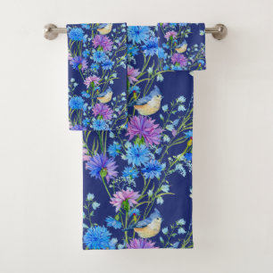 Blue Jays In Spring Bath Towel Set