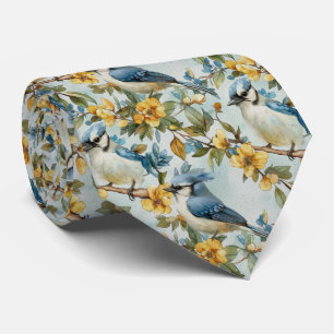 Blue Jays In Trees Tie