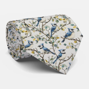 Blue Jays In Trees Tie