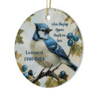 Blue jays Personalised Memorial Ornament
