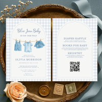 Blue Jean Baby All in One Baby Shower