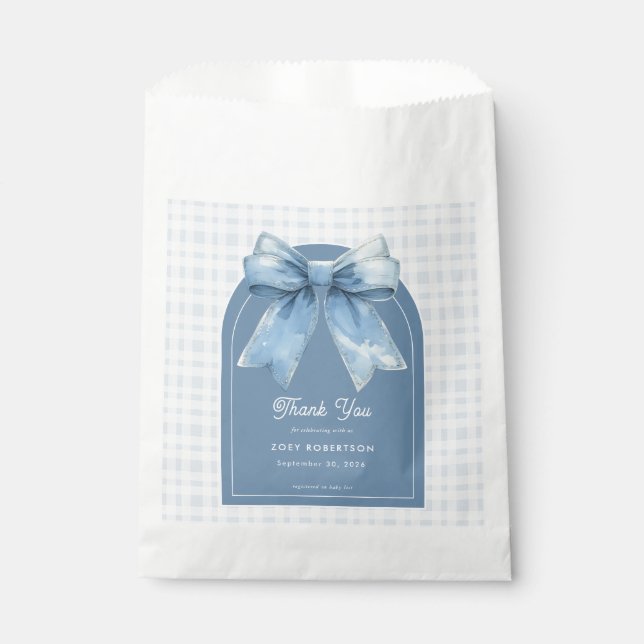Blue Jean Baby Boy Baby Shower  Favour Bags (Front)