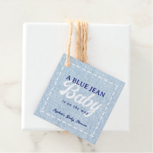 Blue Jean Baby Boy Baby Shower Favour Tags