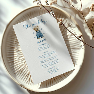 Blue Jean Baby Denim Baby Shower Menu