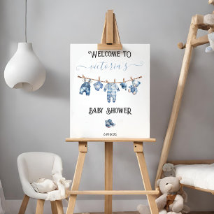 Blue Jean Baby Denim Baby Shower Welcome Sign
