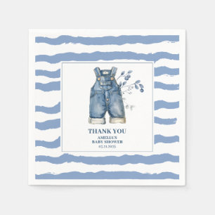 Blue jean baby Denim country Baby shower Napkin