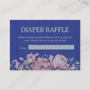 Blue Jean Baby Diaper Raffle Shower Enclosure Card