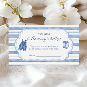 Blue Jean Baby Girl How Big Is Mummy’s Belly Enclosure Card