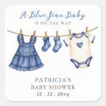 Blue Jean Baby Is On The Way Girl Baby Shower