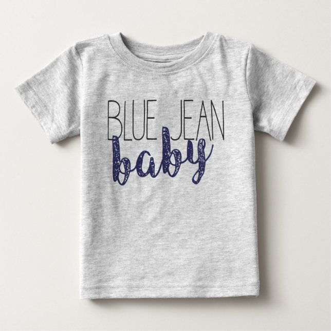 Blue Jean Baby Pop Culture Novelty Music T-Shirt (Front)