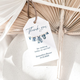 Blue Jean Baby Shower Favour Tag