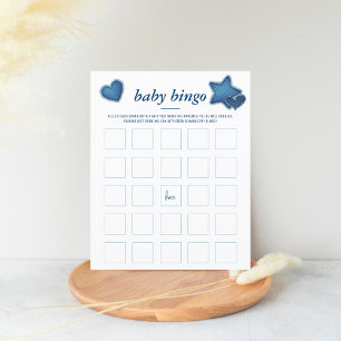 Blue Jean Baby Shower Game   Baby Bingo