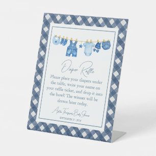 Blue Jean Baby Shower Pedestal Sign