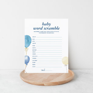 Blue Jean Baby Shower   Word Scramble Game