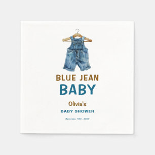 Blue Jean Boy Western Baby Shower Napkin