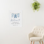 Blue Jean Denim Baby Shower Welcome Sign